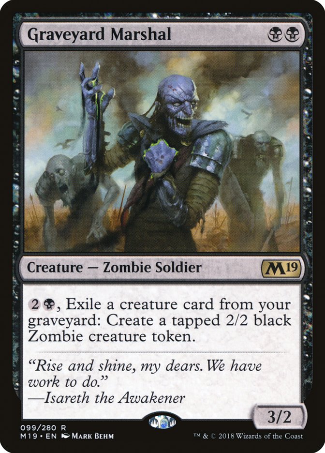 Graveyard Marshal [Core Set 2019] | Black Swamp Games