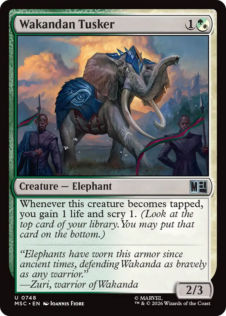 Wakandan Tusker [Marvel Super Heroes Commander] | Black Swamp Games