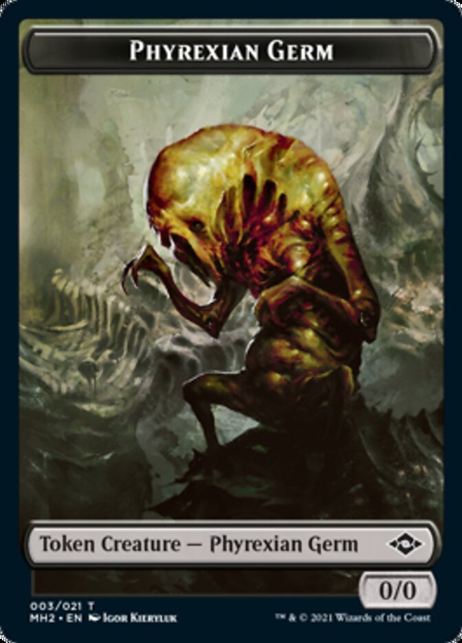 Food (17) // Phyrexian Germ Double-Sided Token [Modern Horizons 2 Tokens] | Black Swamp Games