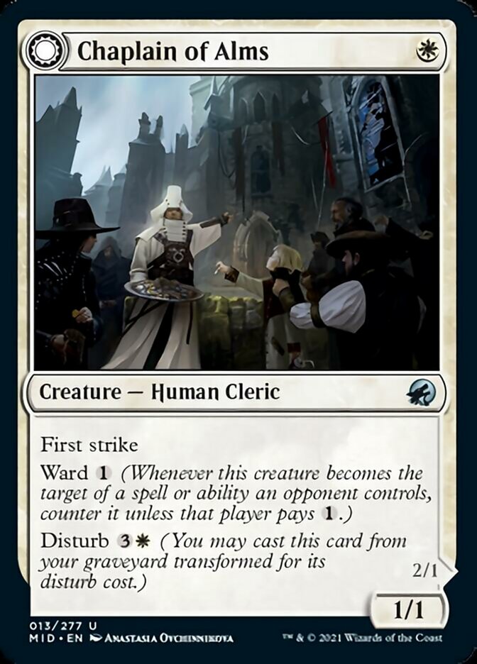 Chaplain of Alms // Chapel Shieldgeist [Innistrad: Midnight Hunt] | Black Swamp Games