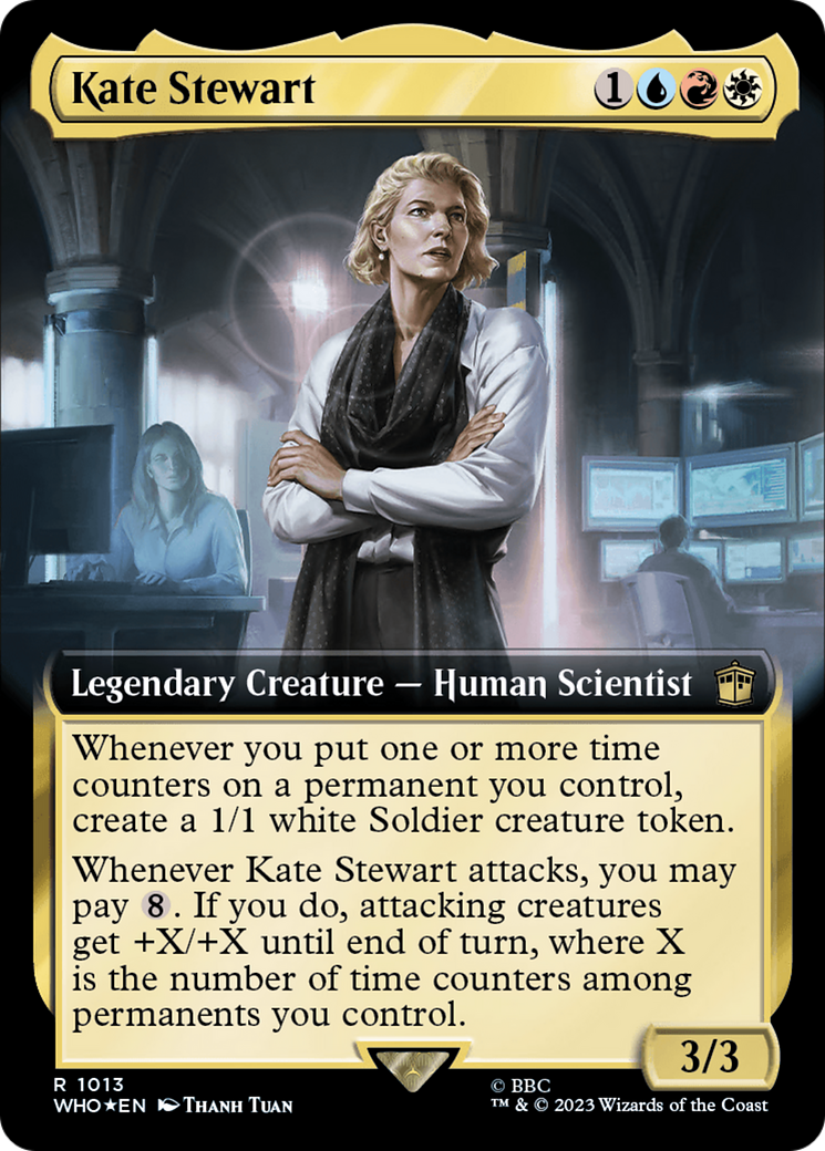 Kate Stewart (Extended Art) (Surge Foil) [Doctor Who] | Black Swamp Games