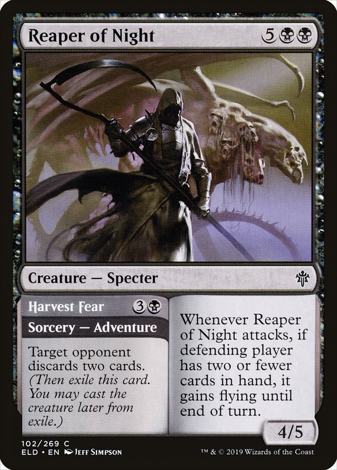 Reaper of Night // Harvest Fear [Throne of Eldraine] | Black Swamp Games