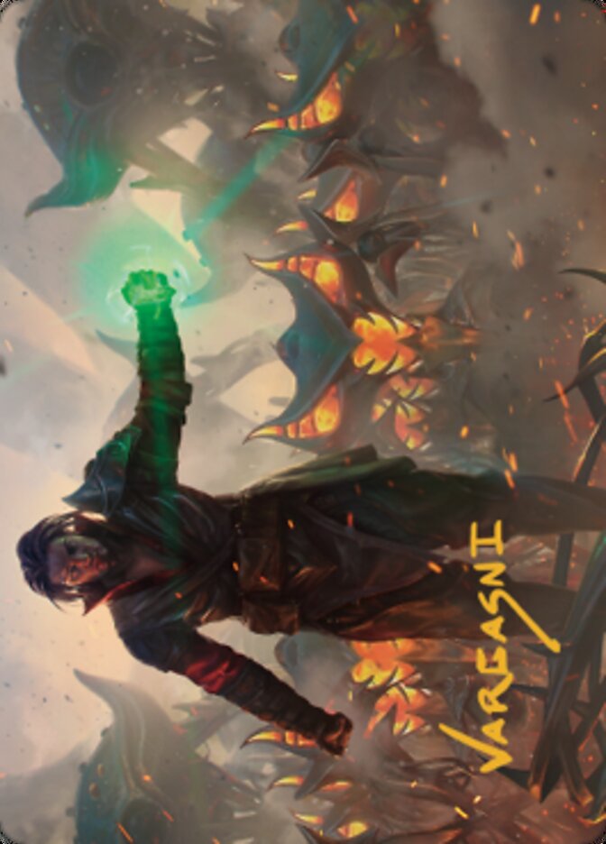 Mishra, Eminent One Art Card (Gold-Stamped Signature) [The Brothers' War Art Series] | Black Swamp Games