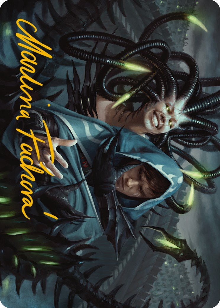 Phyrexian Arena Art Card (Gold-Stamped Signature) [Phyrexia: All Will Be One Art Series] | Black Swamp Games