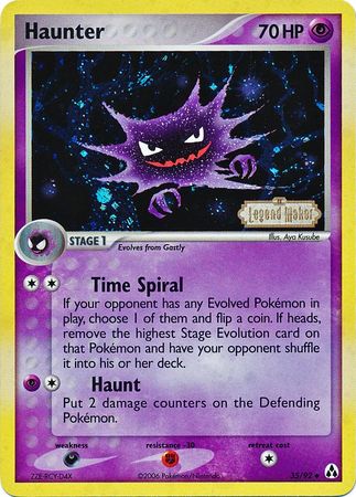 Haunter (35/92) (Stamped) [EX: Legend Maker] | Black Swamp Games