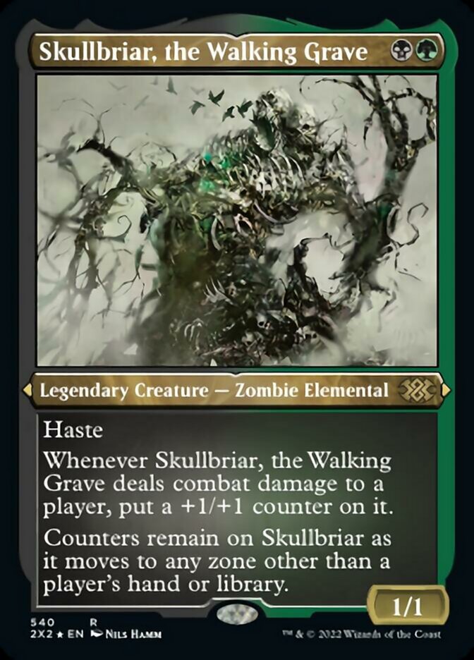 Skullbriar, the Walking Grave (Foil Etched) [Double Masters 2022] | Black Swamp Games