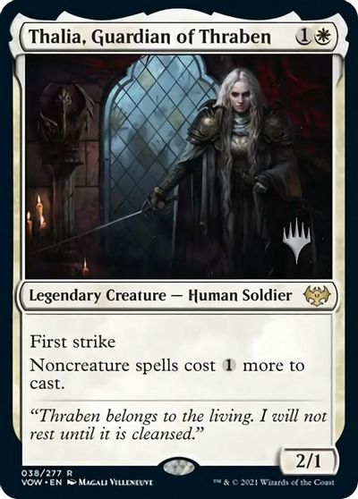 Thalia, Guardian of Thraben (Promo Pack) [Innistrad: Crimson Vow Promos] | Black Swamp Games