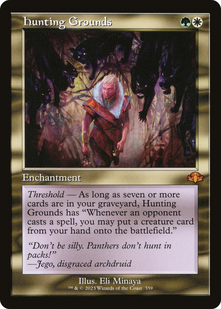 Hunting Grounds (Retro) [Dominaria Remastered] | Black Swamp Games