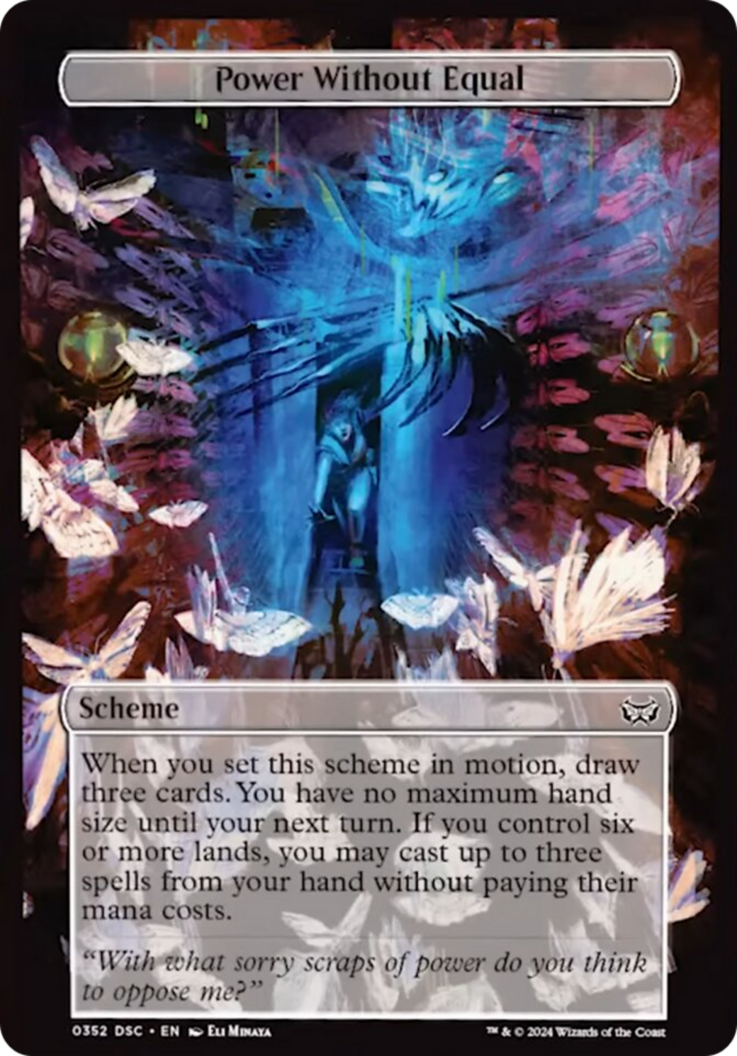 Power Without Equal (Full Art) [Duskmourn: Archenemy] | Black Swamp Games