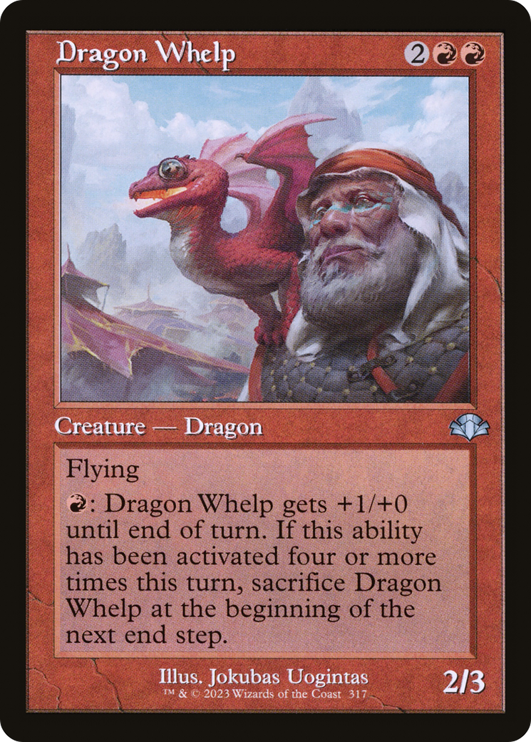 Dragon Whelp (Retro) [Dominaria Remastered] | Black Swamp Games