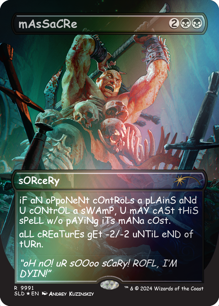 mAsSaCRe (Rainbow Foil) [Secret Lair Drop Series] | Black Swamp Games