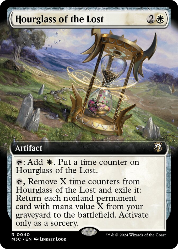 Hourglass of the Lost (Extended Art) (Ripple Foil) [Modern Horizons 3 Commander] | Black Swamp Games