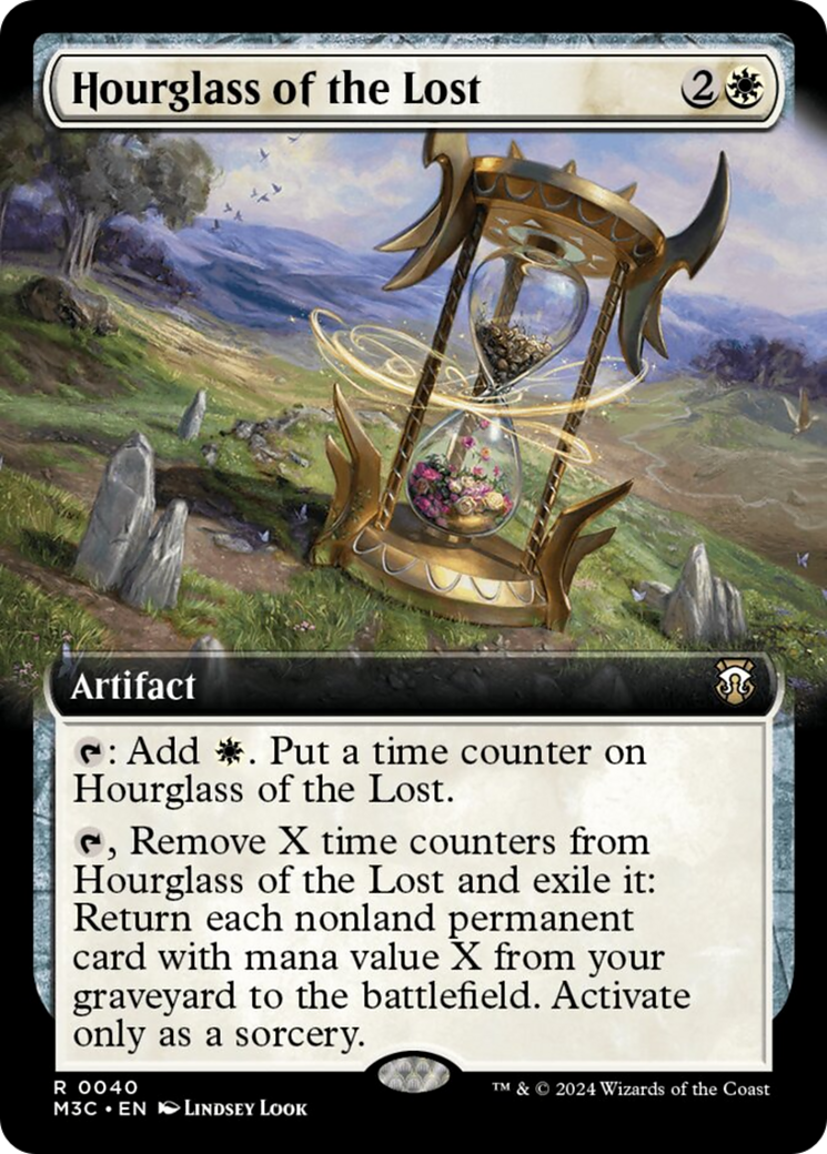 Hourglass of the Lost (Extended Art) [Modern Horizons 3 Commander] | Black Swamp Games