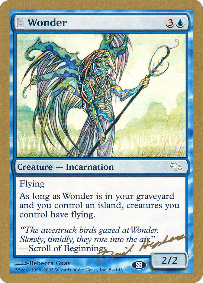 Wonder (Dave Humpherys) (SB) [World Championship Decks 2003] | Black Swamp Games