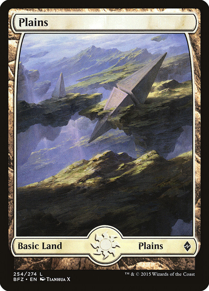 Plains (254) (Full Art) [Battle for Zendikar] | Black Swamp Games