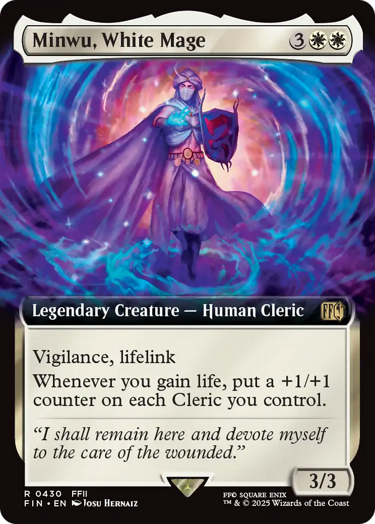 Minwu, White Mage (Extended Art) [FINAL FANTASY] | Black Swamp Games