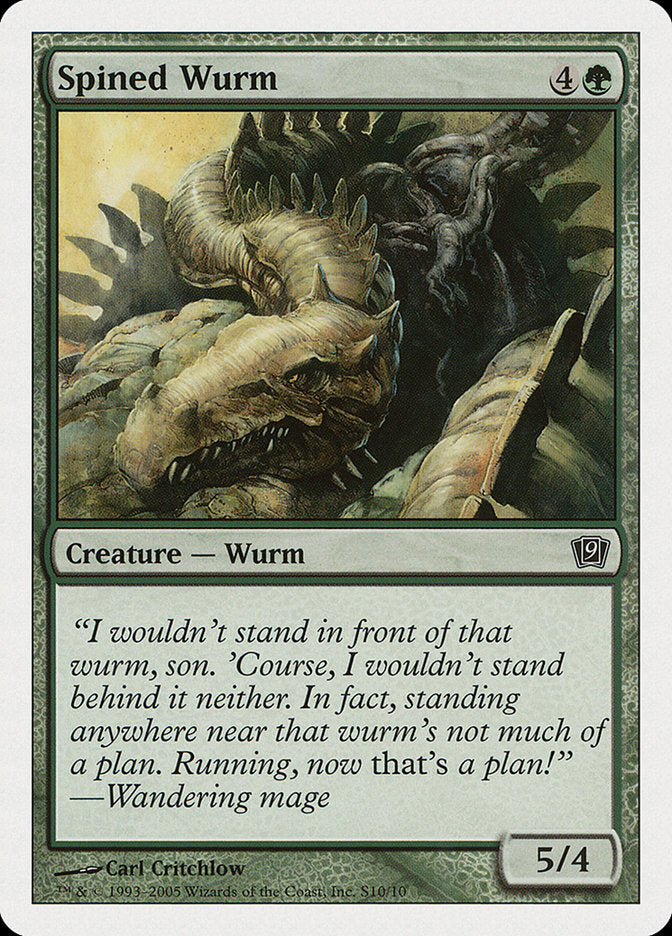 Spined Wurm [Ninth Edition] | Black Swamp Games