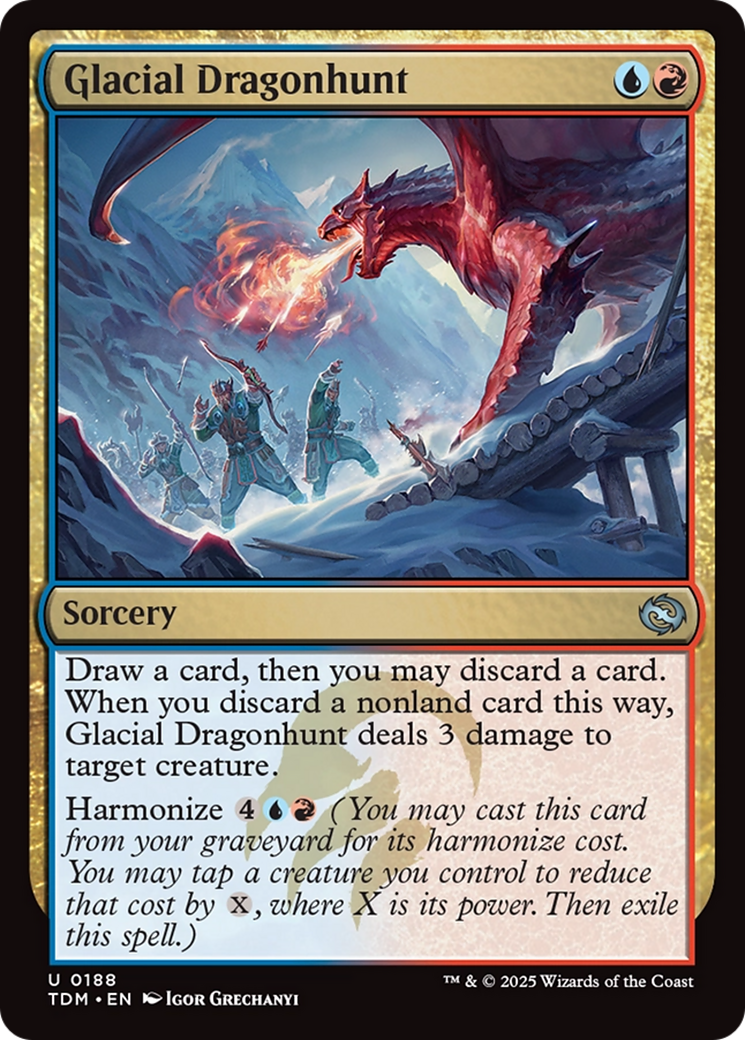 Glacial Dragonhunt [Tarkir: Dragonstorm] | Black Swamp Games