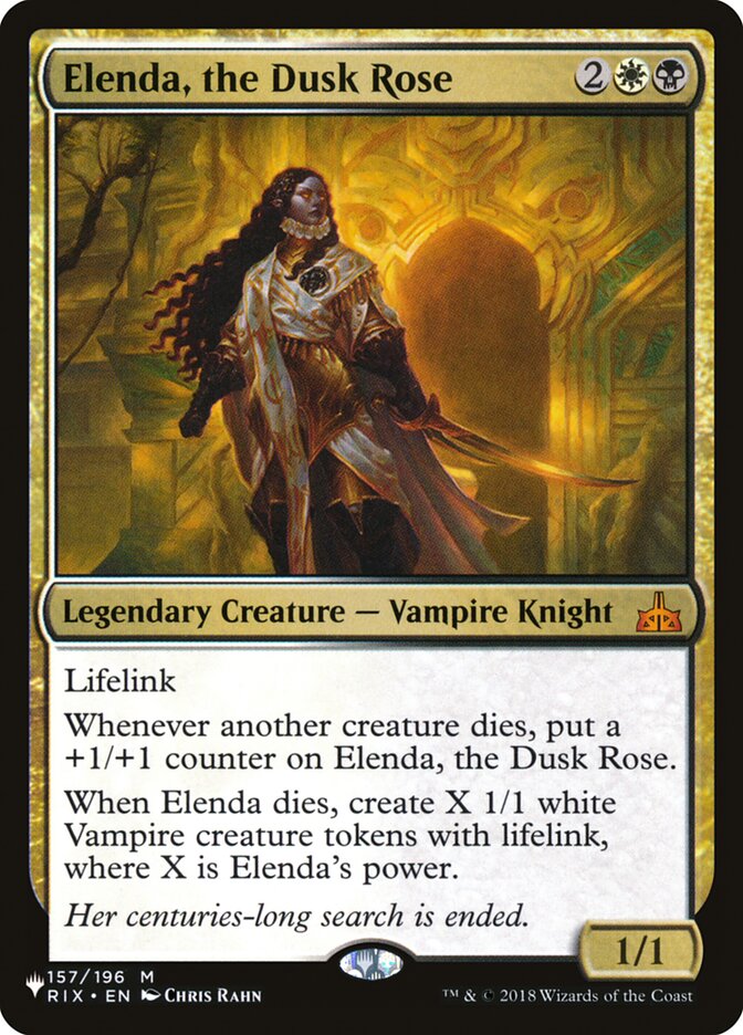 Elenda, the Dusk Rose [The List] | Black Swamp Games