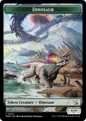Soldier // Dinosaur Double-Sided Token [March of the Machine Tokens] | Black Swamp Games