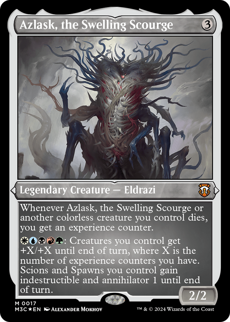 Azlask, the Swelling Scourge (Foil Etched) [Modern Horizons 3 Commander] | Black Swamp Games