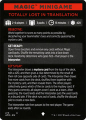 Totally Lost in Translation (Magic Minigame) [Dungeons & Dragons: Adventures in the Forgotten Realms Minigame] | Black Swamp Games