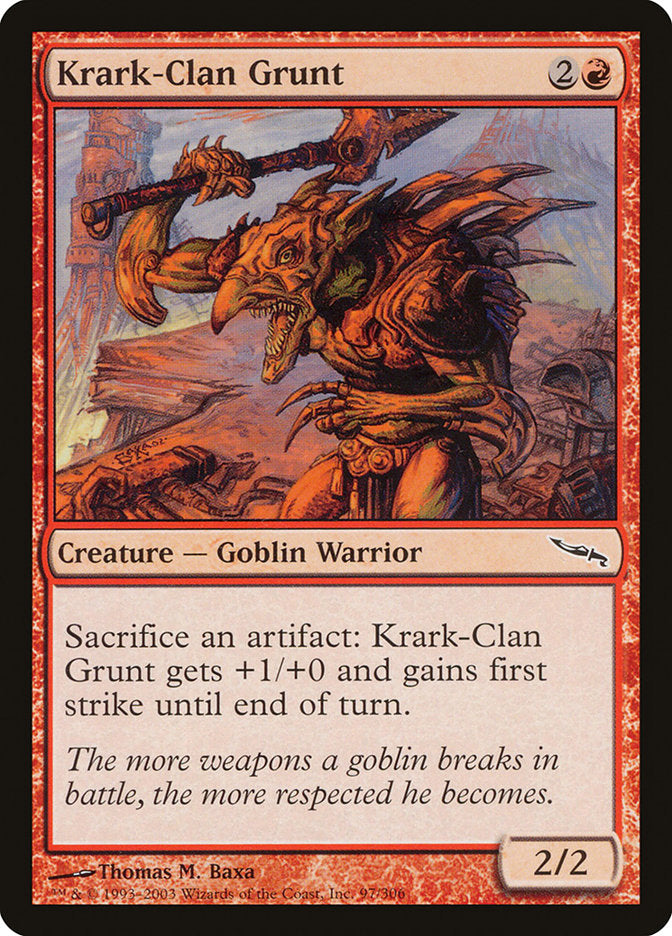 Krark-Clan Grunt [Mirrodin] | Black Swamp Games