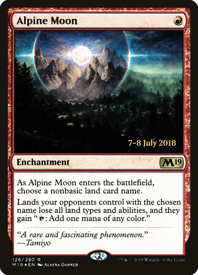 Alpine Moon [Core Set 2019 Prerelease Promos] | Black Swamp Games