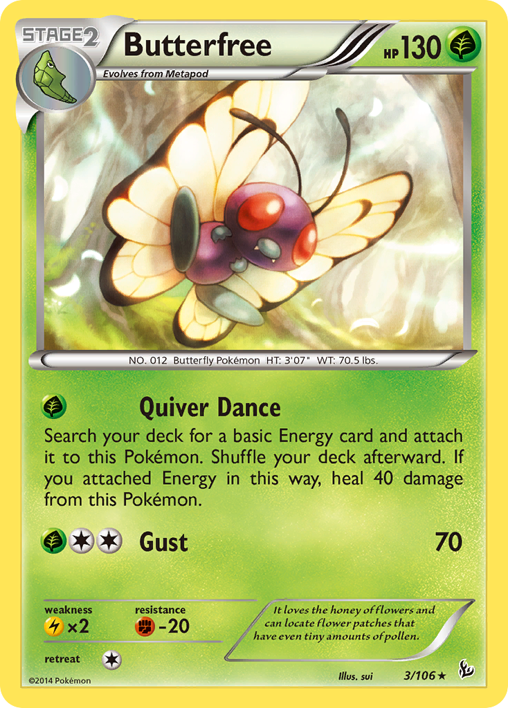 Butterfree (3/106) [XY: Flashfire] | Black Swamp Games