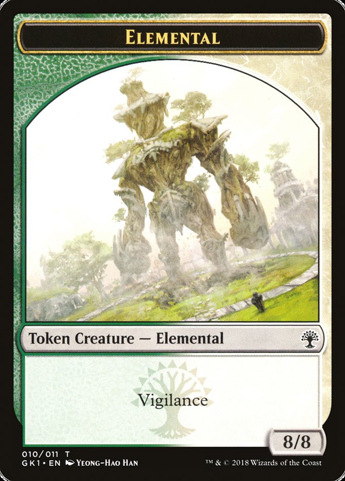 Elemental // Centaur Double-Sided Token [Guilds of Ravnica Guild Kit Tokens] | Black Swamp Games