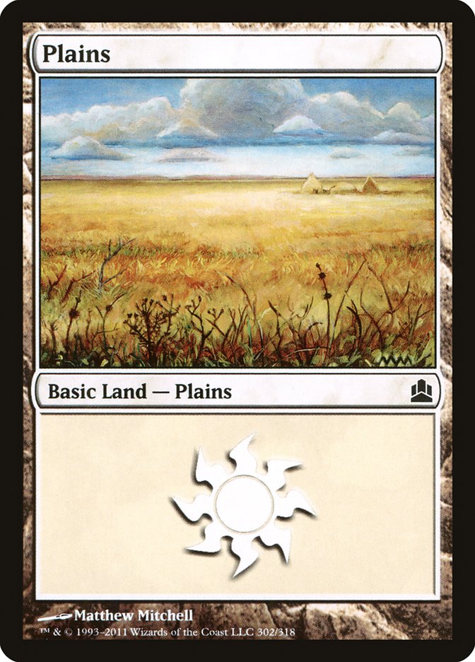 Plains (302) [Commander 2011] | Black Swamp Games
