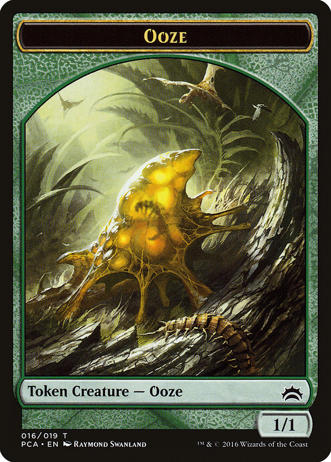 Plant // Ooze (016) Double-Sided Token [Planechase Anthology Tokens] | Black Swamp Games