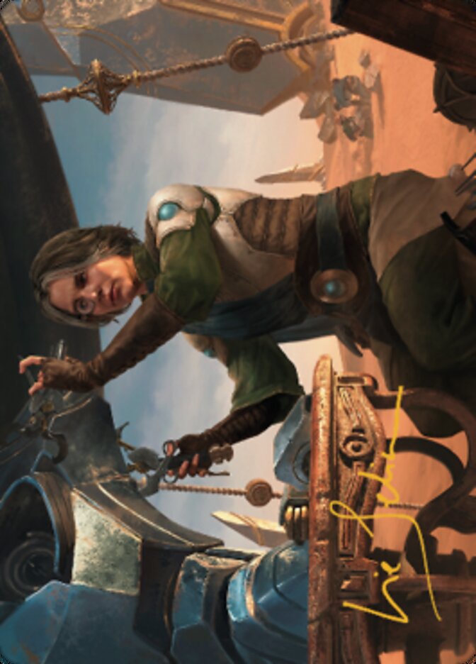 Tocasia, Dig Site Mentor Art Card (Gold-Stamped Signature) [The Brothers' War Art Series] | Black Swamp Games