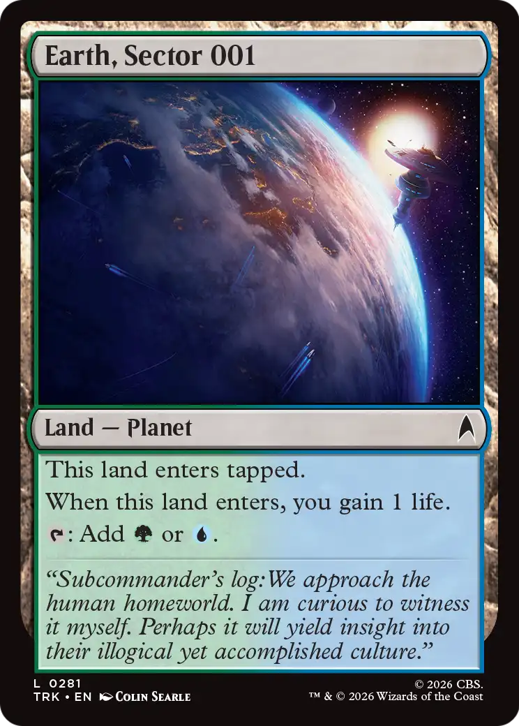 Earth, Sector 001 [Star Trek] | Black Swamp Games