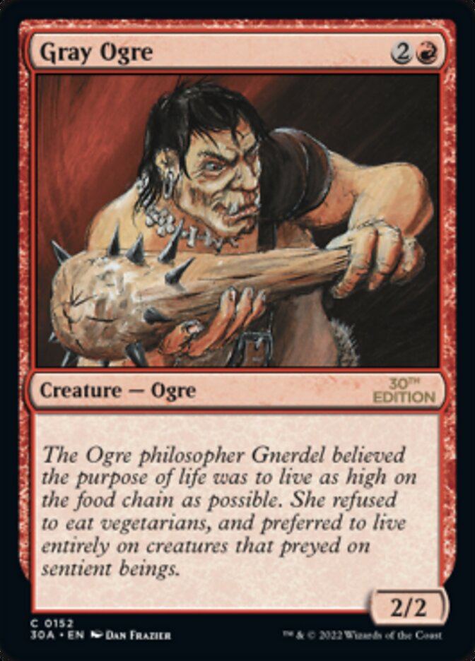Gray Ogre [30th Anniversary Edition] | Black Swamp Games