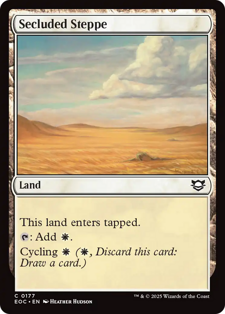 Secluded Steppe [Edge of Eternities Commander] | Black Swamp Games