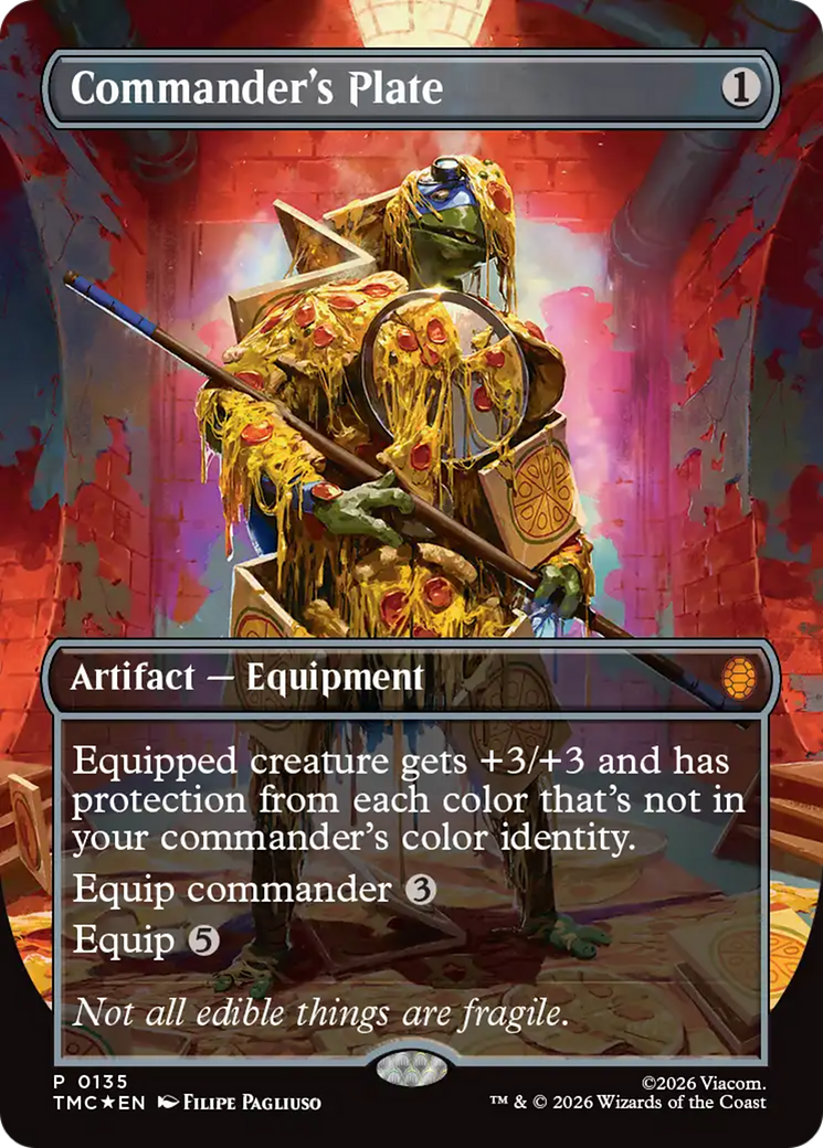 Commander's Plate (Borderless) [Teenage Mutant Ninja Turtles Commander] | Black Swamp Games