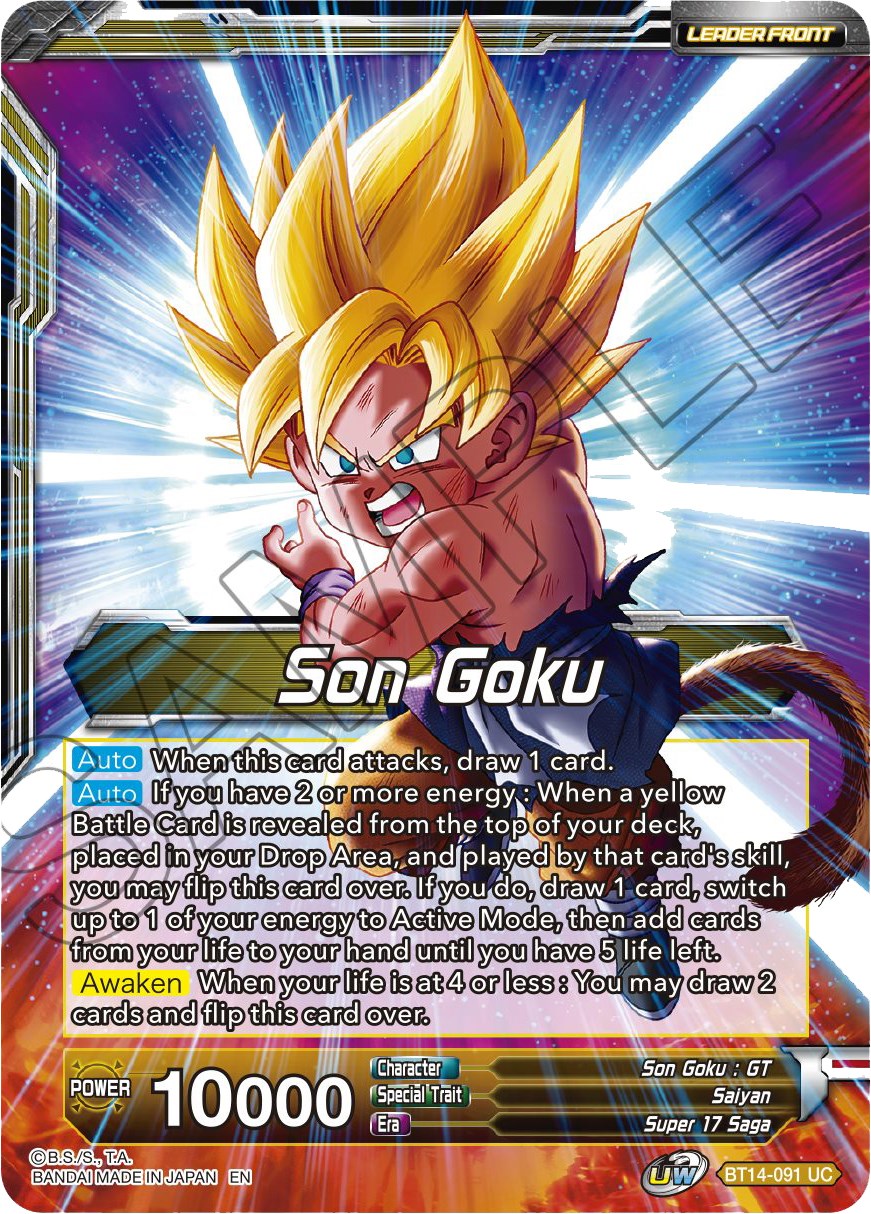 Son Goku // SS4 Son Goku, Returned from Hell (BT14-091) [Cross Spirits Prerelease Promos] | Black Swamp Games