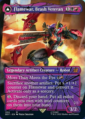 Flamewar, Brash Veteran // Flamewar, Streetwise Operative (Shattered Glass) [Transformers] | Black Swamp Games
