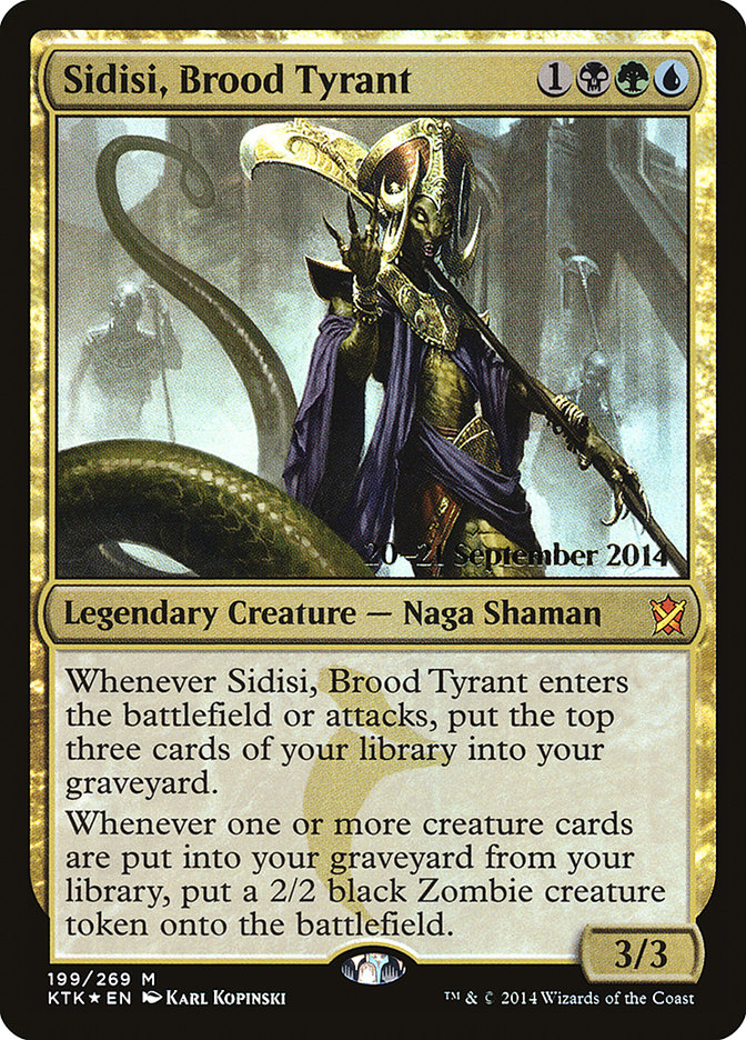 Sidisi, Brood Tyrant [Khans of Tarkir Prerelease Promos] | Black Swamp Games