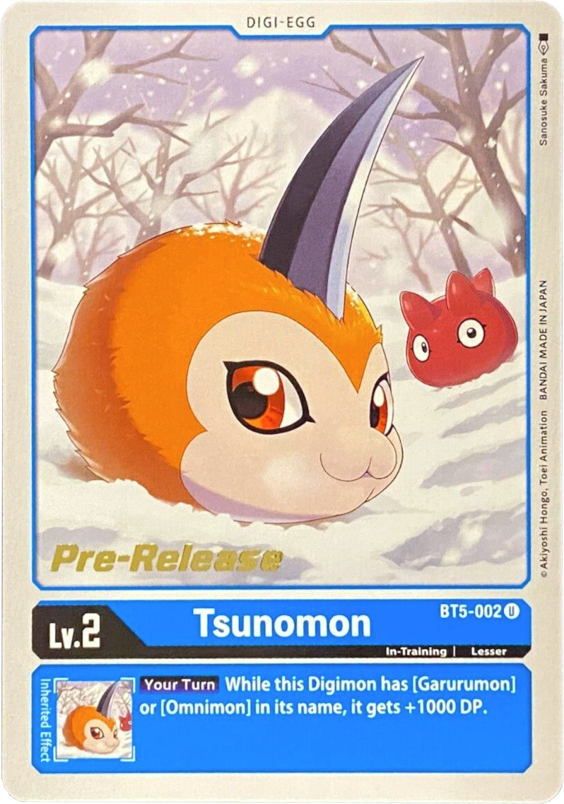 Tsunomon [BT5-002] [Battle of Omni Pre-Release Promos] | Black Swamp Games