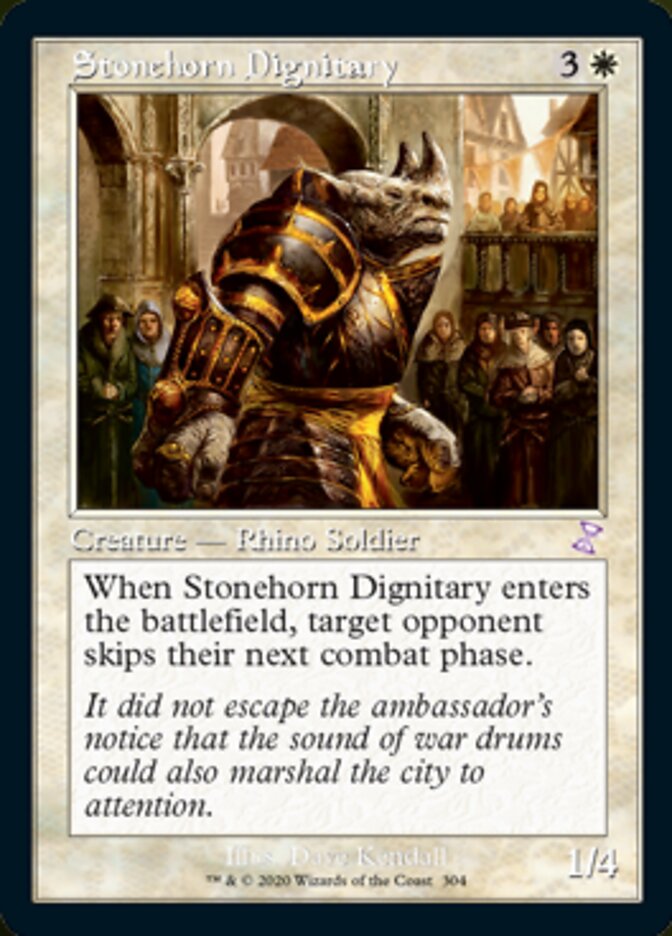 Stonehorn Dignitary (Timeshifted) [Time Spiral Remastered] | Black Swamp Games