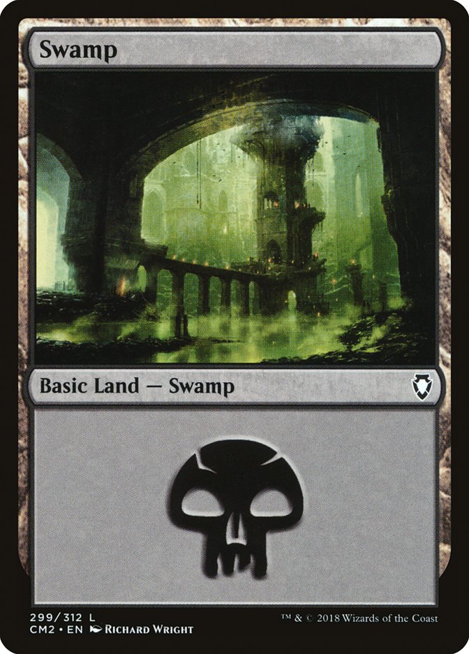 Swamp (299) [Commander Anthology Volume II] | Black Swamp Games