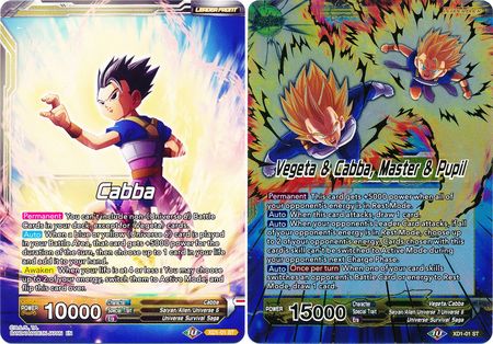 Cabba // Vegeta & Cabba, Master & Pupil (XD1-01) [Assault of the Saiyans] | Black Swamp Games