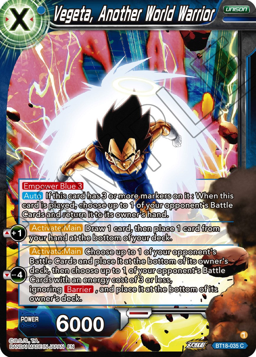 Vegeta, Another World Warrior (BT18-035) [Dawn of the Z-Legends] | Black Swamp Games
