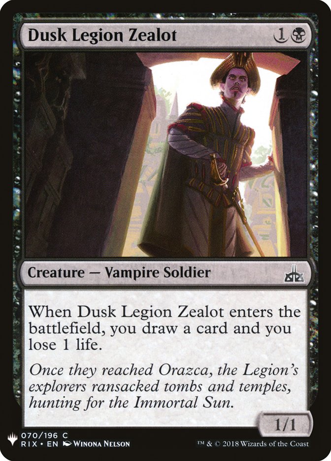 Dusk Legion Zealot [Mystery Booster] | Black Swamp Games