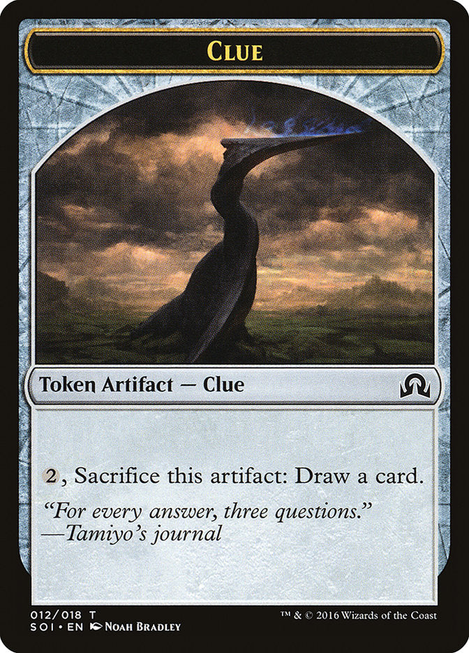 Clue Token (012/018) [Shadows over Innistrad Tokens] | Black Swamp Games