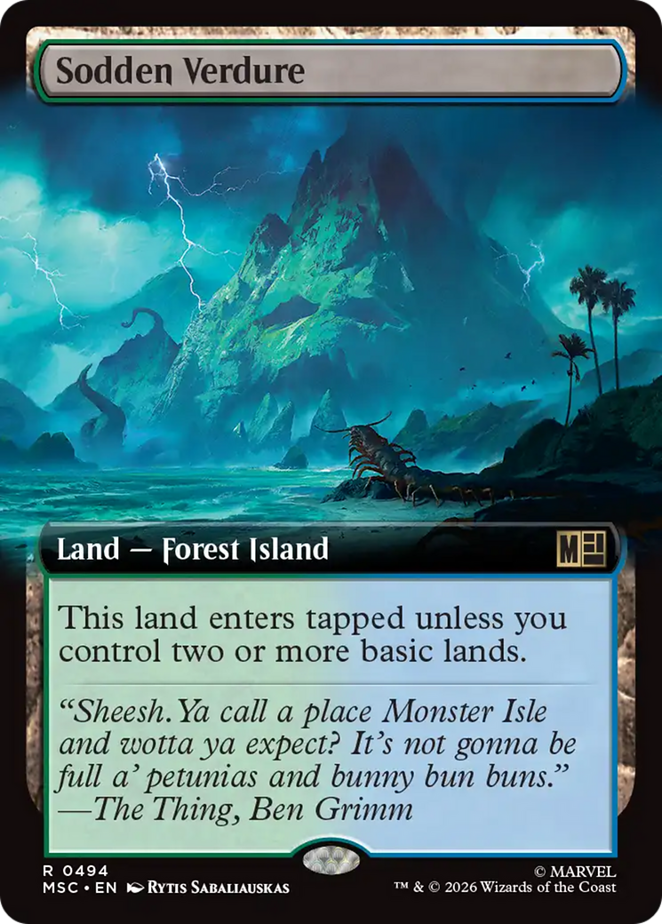 Sodden Verdure (Extended Art) [Marvel Super Heroes Commander] | Black Swamp Games