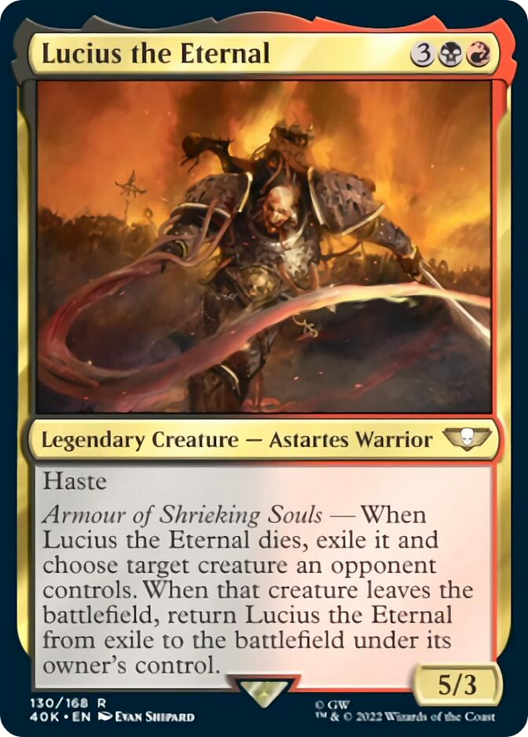 Lucius the Eternal (Surge Foil) [Warhammer 40,000] | Black Swamp Games