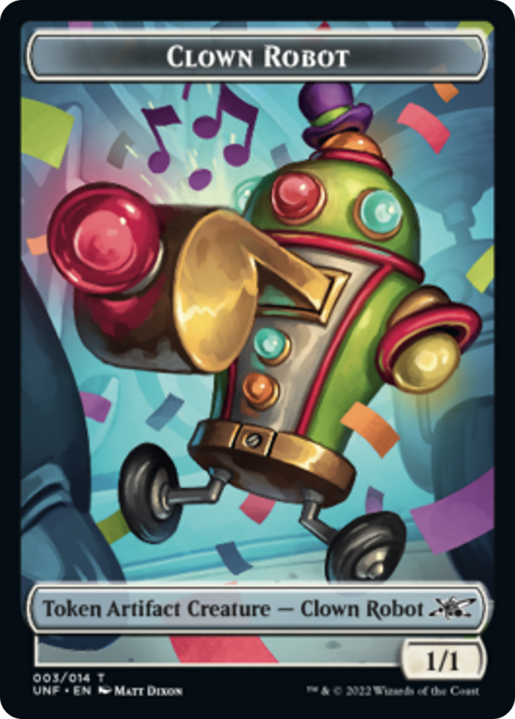 Clown Robot (003) // Storm Crow Double-Sided Token [Unfinity Tokens] | Black Swamp Games